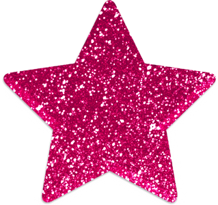 Pink Glitter Star